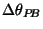 $\Delta\theta_{P\!B}$