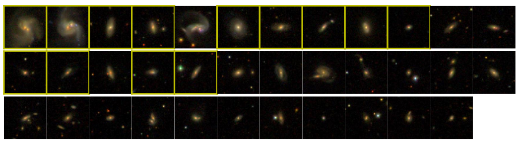 DP emission line galaxies