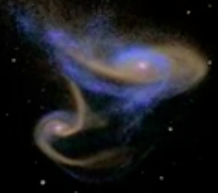 Link to galaxy merger video on YouTube.